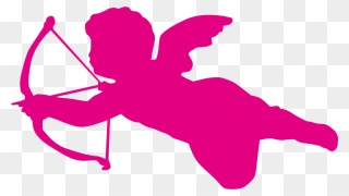 Cupid Silhouette Illustration - Cupid Vector Png Clipart