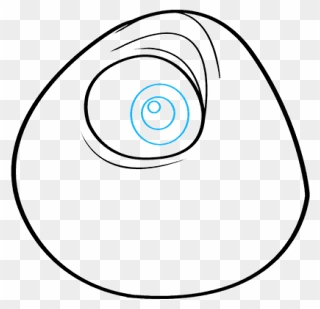 How To Draw Mike Wazowski From Monsters, Inc - Circle Clipart