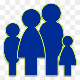 Silhouette Family Clipart Transparent - Png Download