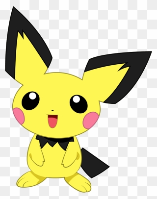 Pikachu Clipart Baby, Pikachu Baby Transparent Free - Pokemon Pichu Png