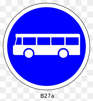 Bus Station Sign Clip Art At Clker - Clipart Bus Stop - Png Download