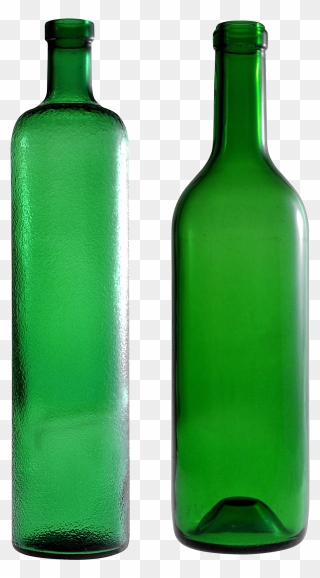 Home » Objects » Bottle » Empty Green Glass Bottle Clipart