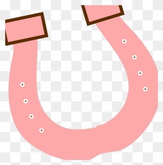 Horseshoe Clipart Pink - Png Download