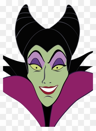 Maleficent Evil Queen Walt Disney Villain - Disney Villains Maleficent Face Clipart