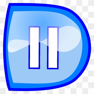 Blue Pause Button Svg Clip Arts - Clip Art - Png Download