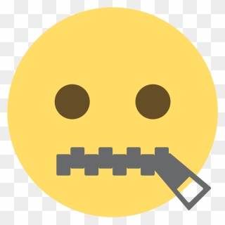 Zipper Face Emoji Clipart