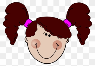 Girl Head Clipart - Png Download