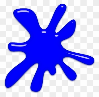 Blue Paint Splash Png - Blue Paint Splatter Clip Art Transparent Png