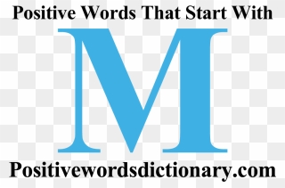 Positive Words That Start With M  - Nice Words That Start With M Clipart