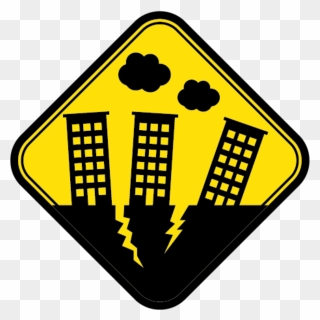 Warning System Clip Art - Warning Sign For Earthquake - Png Download