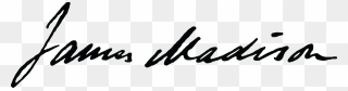 James Madison Signature Clipart