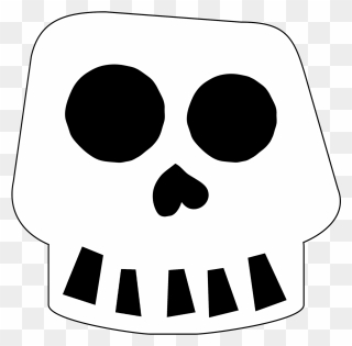 Free Printable Halloween Skull Decoration Banner - Clip Art - Png Download