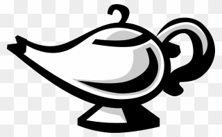Lampada Genio Vetor Clipart