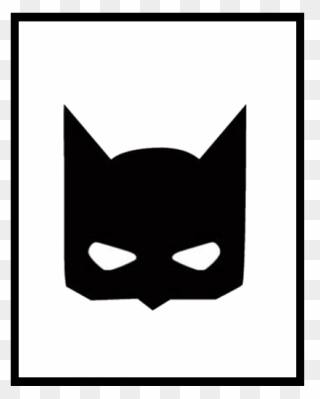 Batman Mask Clipart Cartoon - Clipart Batman Mask - Png Download