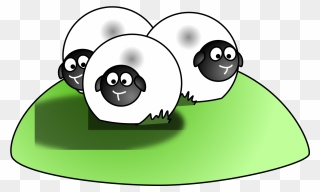 Simple Cartoon Sheep Svg Clip Arts - Cartoon Sheep - Png Download