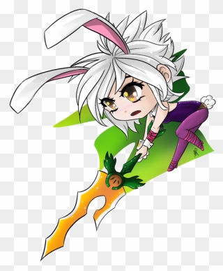 Transparent Riven Png - Battle Bunny Riven Drawing Chibi Clipart