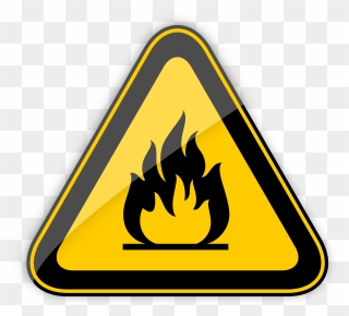 Highly Flammable Warning Sign Png Clipart - Bio Hazard Sign Png Transparent Png