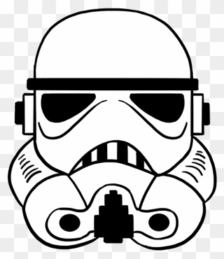 Huge Collection Of "clone Trooper Helmet Drawing - Stormtrooper Drawing Clipart