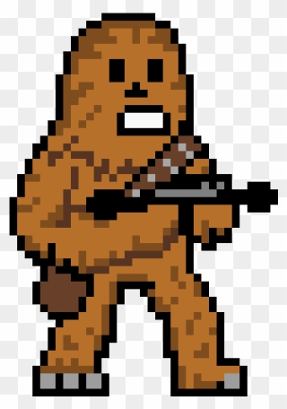 Star Wars Chewbacca Pixel Art Clipart