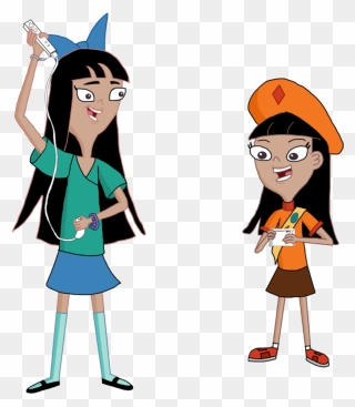 Stacy And Ginger - Stacys Sister Phineas And Ferb Clipart
