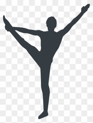 Transparent Gymnastics Silhouette Png - Kick Up Gymnastics Clipart