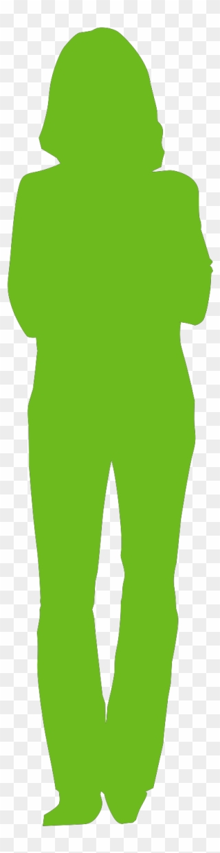 Green Person Outline Clipart - Png Download