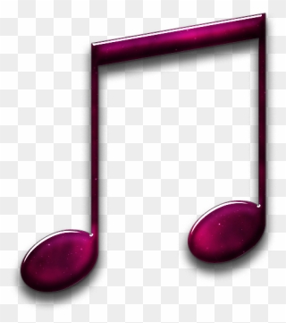 Music Icons Transparent Background - Magenta Music Note Clipart