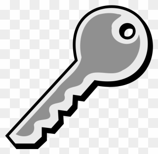 Key Clipart Black And White , Png Download - Key Clipart Transparent Png