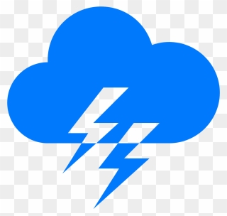 Thunder And Lighting Icon Clipart