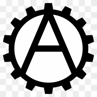 Industrial Anarchism Symbol By - Stem Logo Black And White Clipart
