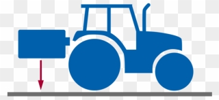 Tractor Icon Transparent Silhouette Clipart