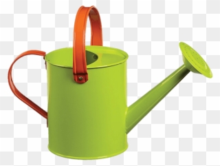 Small Green Watering Can With Red Handles Transparent - Watering Can Transparent Background Clipart