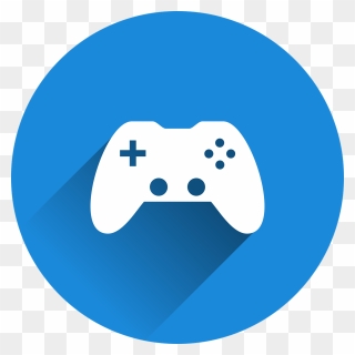 Blue Gaming Controller Logo Clipart
