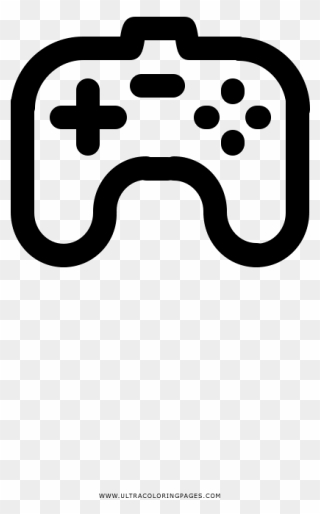 Video Game Controller Coloring Page - Game Controller Clipart
