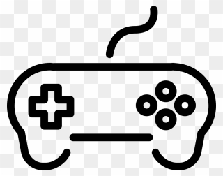 Game Controller With Wire - Game Controller Vector Clipart