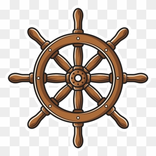 Transparent Ship Wheel Png - Emblem Clipart