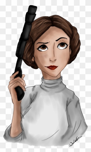 Princess Leia Png Transparent Picture - Star Wars Princess Leia Drawing Clipart