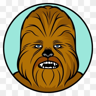 Transparent Star Wars Clip Art - Chewbacca Star Wars Cartoon - Png Download