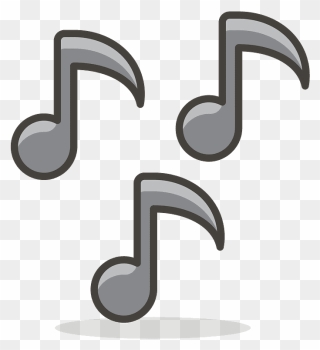 Musical Notes Emoji Clipart - Nota Musical Emoji Png Transparent Png