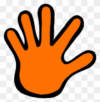 Orange Clipart Hands - Touch Math With Ten Frames - Png Download