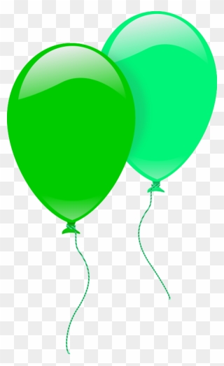 Clipart Balloon Vector - Transparent Clipart Green Balloons - Png Download