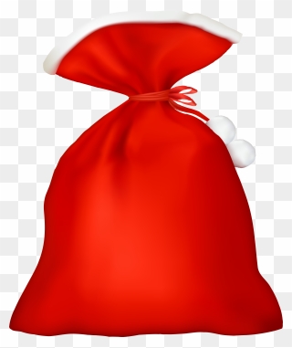 Red Santa Bag Transparent Png Clip Art