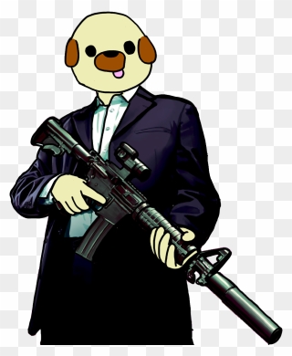 Pug With A Gun - Michael Gta 5 Png Clipart