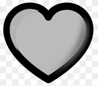 Grey Heart Clipart