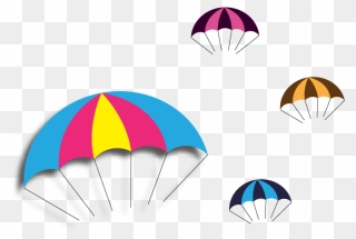 Vector Parachute Clipart - Parachute Clipart Png Transparent Png
