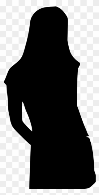 Girl Silhouette Png Clip Art - Silhouette Of A Girl Transparent Png