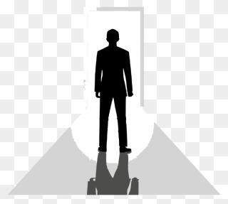 Personal Readings - Standing - Silhouette Clipart