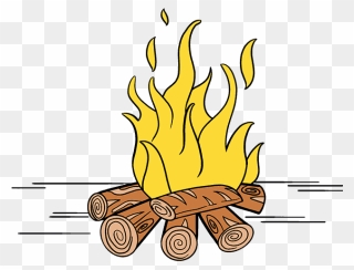 Campfire How To Draw A Fire Clipart