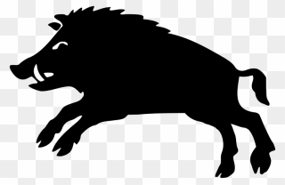 File - Heraldic Figure - Boar - Svg - Wikimedia Commons - Heraldic Boar Clipart