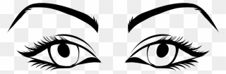 Coyote Clipart Eye - Eyes In Line Drawing - Png Download